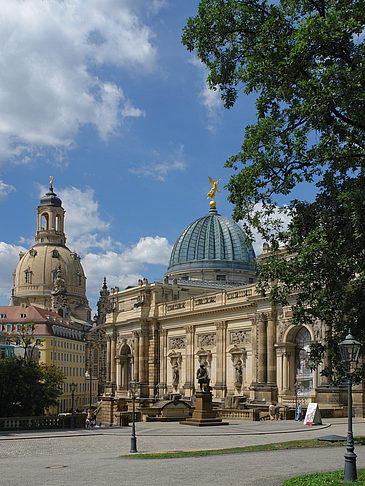 Foto Frauenkirche und Kunstakademie - Dresden