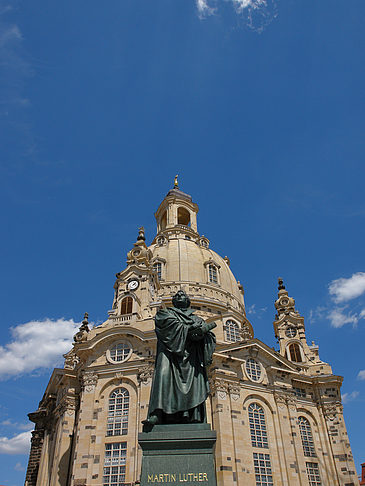 Foto Frauenkirche und Lutherdenkmal - Dresden