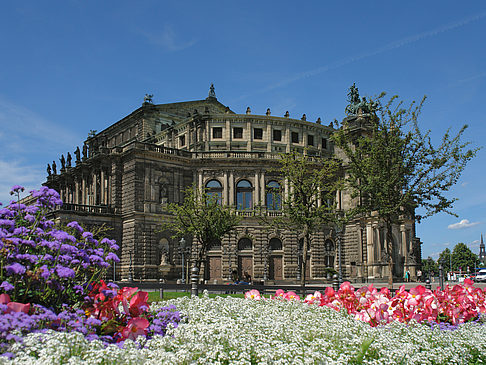 Fotos Semperoper mit Blumen | Dresden