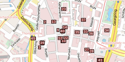 Stadtplan Altes Rathaus  Leipzig