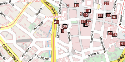 Stadtplan Bach-Archiv Leipzig Leipzig