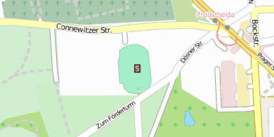 Stadtplan Bruno-Plache-Stadion Leipzig