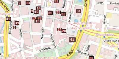 Universität Leipzig Stadtplan