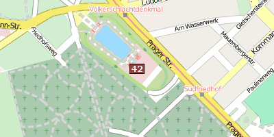 Völkerschlachtdenkmal Leipzig Stadtplan