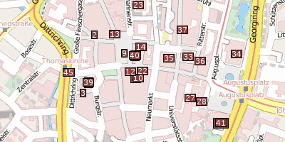 Stadtplan Zeitgeschichtliches Forum Leipzig